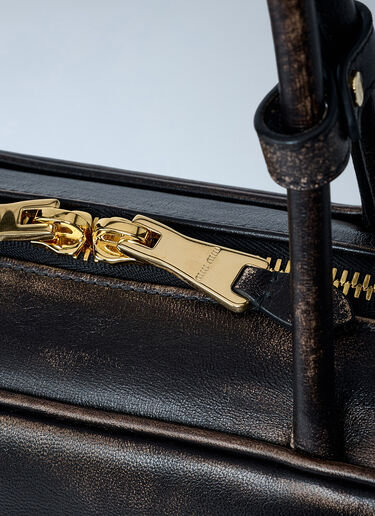 Miu Miu Beau Leather Handbag Brown miu0262113