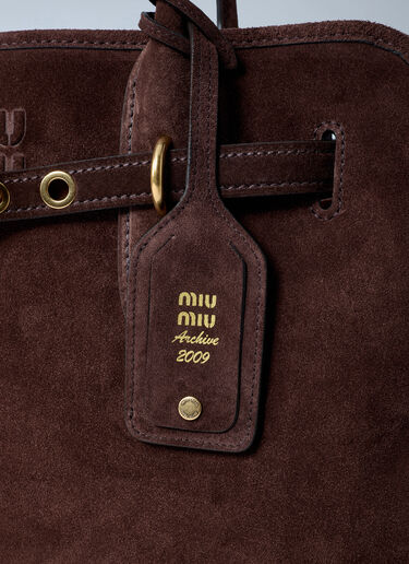Aventure Suede Handbag Miu Miu Aventure Suede Handbag Brown miu0262119