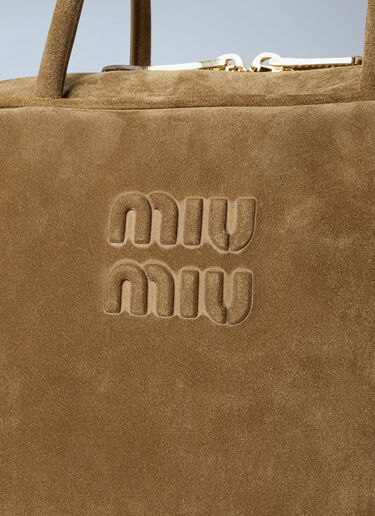 Suede Beau Handbag Miu Miu Suede Beau Handbag Green miu0263037