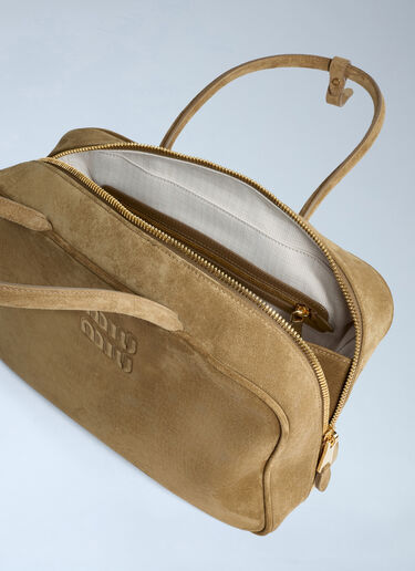 Miu Miu Suede Beau Handbag Green miu0263037