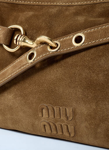 Miu Miu Aventure Suede Handbag Green miu0263040
