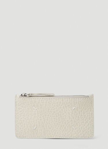 Maison Margiela 지퍼 카드홀더 화이트 mla0151045