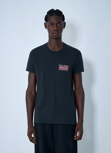 徽标图案 T 恤 Maison Margiela 徽标图案 T 恤 黑色 mla0161003