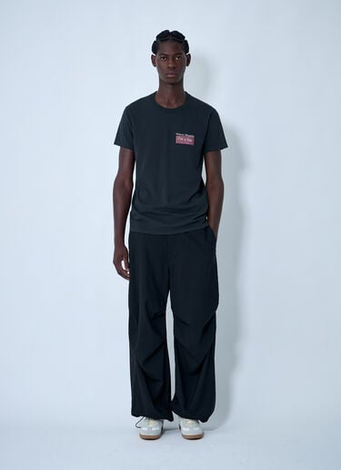 Maison Margiela 徽标图案 T 恤 黑色 mla0161003