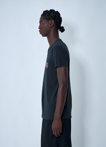 徽标图案 T 恤 Maison Margiela 徽标图案 T 恤 黑色 mla0161003