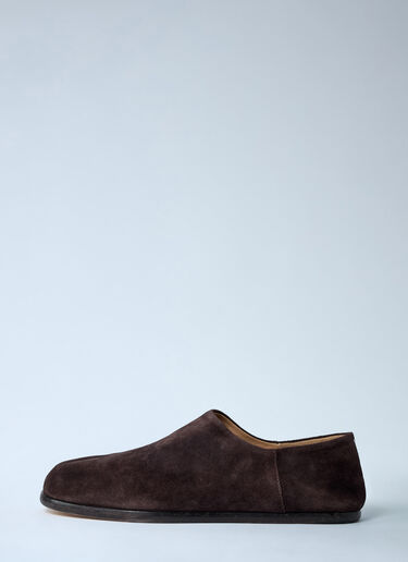 Maison Margiela Tabi Babouches Flats Dark Brown mla0162005