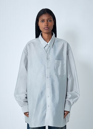 Maison Margiela Technical Button-Down Shirt Grey mla0261003