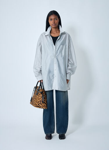 Maison Margiela Technical Button-Down Shirt Grey mla0261003