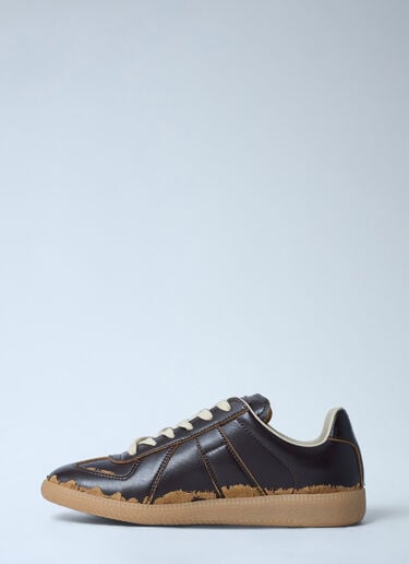 Maison Margiela 디스트레스트 Replica 스니커즈 다크 브라운 mla0261018