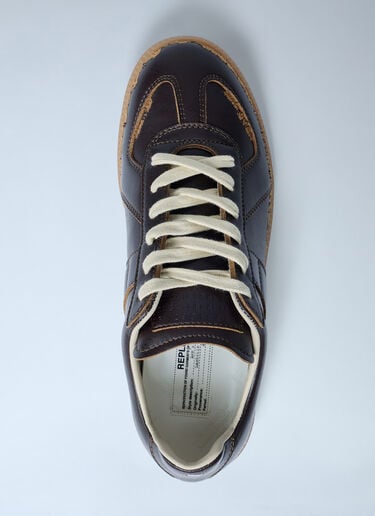 Maison Margiela 디스트레스트 Replica 스니커즈 다크 브라운 mla0261018