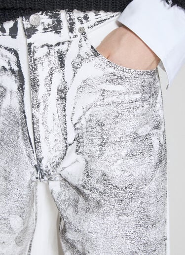 프린트 데님 진 MM6 Maison Margiela 프린트 데님 진 그레이 mmm0154008