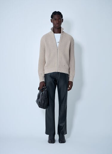 MM6 Maison Margiela 仿旧拉链开衫 米色 mmm0161004