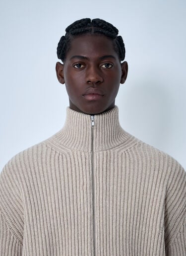 仿旧拉链开衫 MM6 Maison Margiela 仿旧拉链开衫 米色 mmm0161004