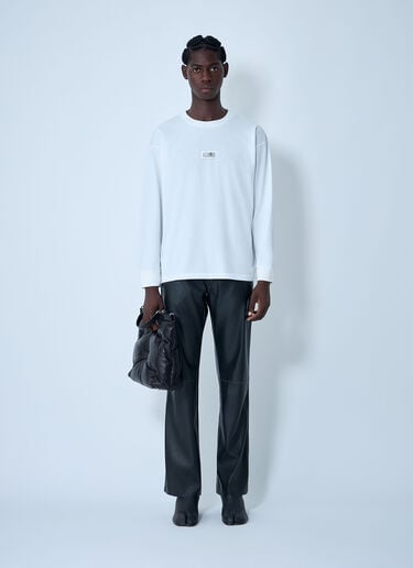 MM6 Maison Margiela 徽标图案 T 恤 白色 mmm0161005