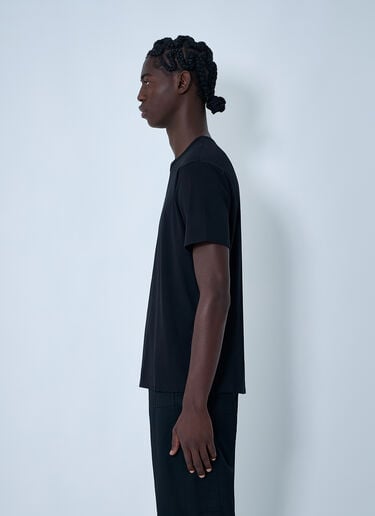 MM6 Maison Margiela Logo Motif T-Shirt Black mmm0161006