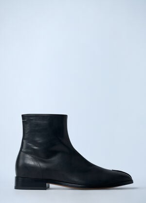 MM6 Maison Margiela Anatomic Stitch Leather Boots Black mmm0161011