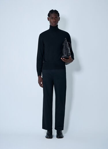 MM6 Maison Margiela Wool-Blend Sweater Black mmm0162004
