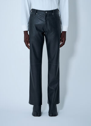 MM6 Maison Margiela Coated Pants Black mmm0162006