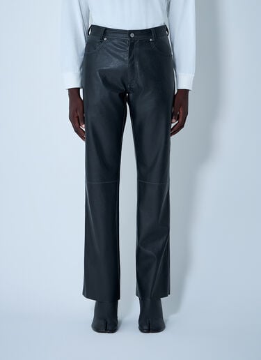 MM6 Maison Margiela Coated Pants Black mmm0162006