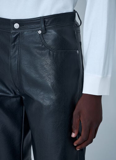 MM6 Maison Margiela Coated Pants Black mmm0162006