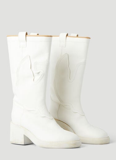 웨스턴 부츠 MM6 Maison Margiela 웨스턴 부츠 화이트 mmm0245037