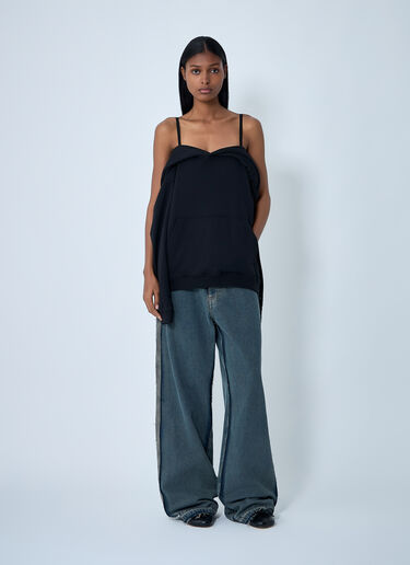 MM6 Maison Margiela 후드티셔츠 탱크탑  블랙 mmm0261005