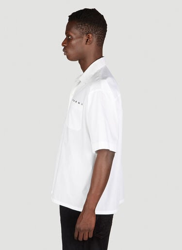 Bowling Logo Print Shirt Marni Bowling Logo Print Shirt White mni0153001