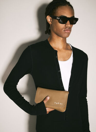 Marni Marni Mending 皮革单肩包 棕色 mni0157015