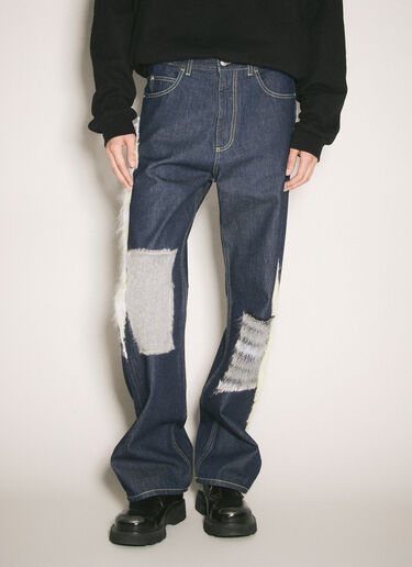 Mohair Panels Jeans Marni Mohair Panels Jeans Blue mni0158004