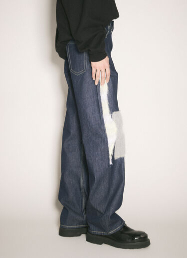 Mohair Panels Jeans Marni Mohair Panels Jeans Blue mni0158004