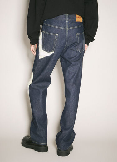 Mohair Panels Jeans Marni Mohair Panels Jeans Blue mni0158004