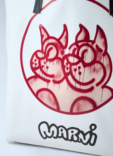 Marni 트라이베카 N/S 토트백  화이트 mni0162006