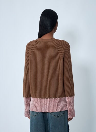 Marni 울 가디건  브라운 mni0262002