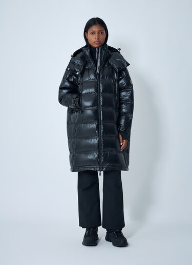 Moncler Grenoble Rochelairs Long Down Coat Black mog0262002