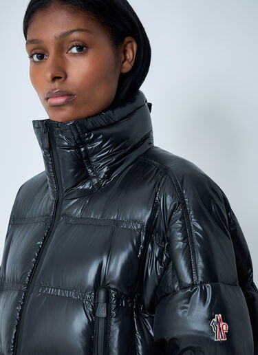 Moncler Grenoble Rochelairs Long Down Coat Black mog0262002