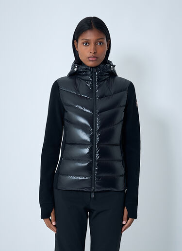 Moncler Grenoble Quilted Zip-Up Cardigan Black mog0262003