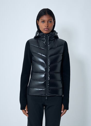 Quilted Zip-Up Cardigan Moncler Grenoble Quilted Zip-Up Cardigan Black mog0262003