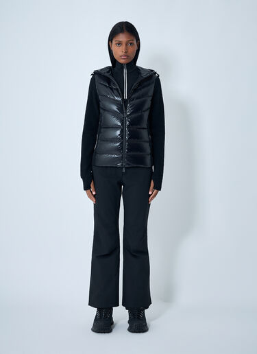 Moncler Grenoble Quilted Zip-Up Cardigan Black mog0262003
