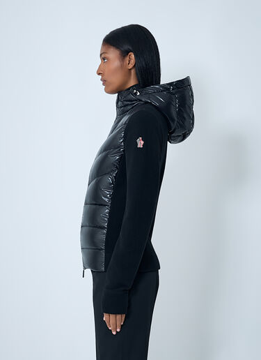 Moncler Grenoble Quilted Zip-Up Cardigan Black mog0262003
