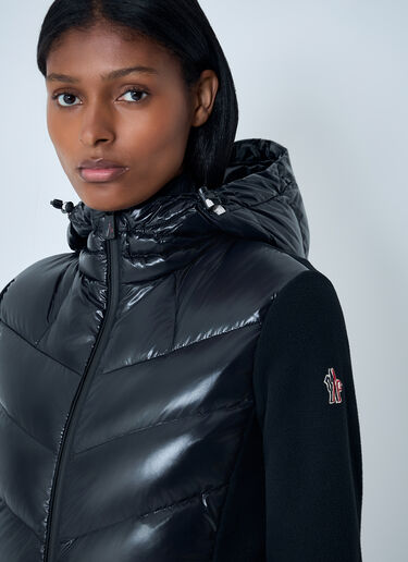 Moncler Grenoble Quilted Zip-Up Cardigan Black mog0262003