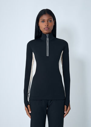 Moncler Grenoble Logo Motif Ski Base Layer Black mog0262005