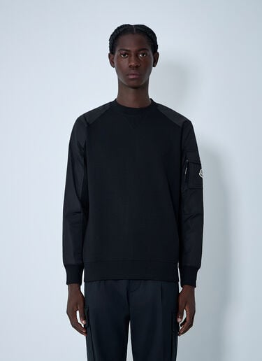 Logo Motif Sweatshirt Moncler Logo Motif Sweatshirt Black mon0162002