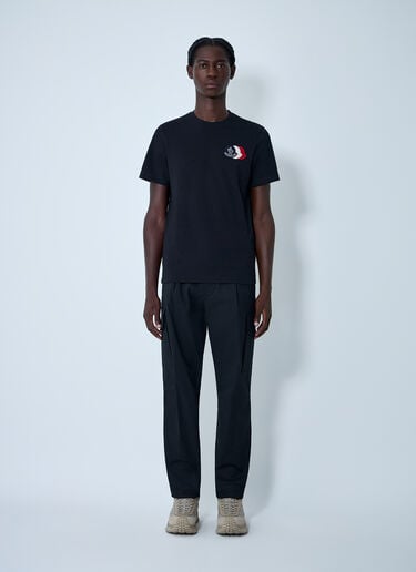 Logo Motif T-Shirt Moncler Logo Motif T-Shirt Navy mon0162024