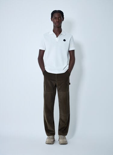 Logo Motif Polo Shirt Moncler Logo Motif Polo Shirt White mon0162030