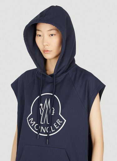 민소매 후드 스웨트셔츠 Moncler 민소매 후드 스웨트셔츠 네이비 mon0252065