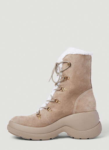 Moncler Resile Trek Ankle Boots Beige mon0254050