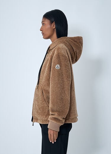 Moncler Reversible Teddy Padded Zip-Up Sweatshirt Brown mon0262021