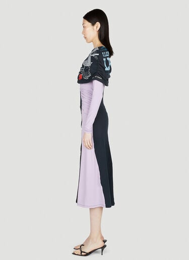 Graphic Panel Dress Marine Serre Graphic Panel Dress Black mrs0252002