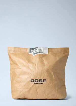 Martine Rose Foldable Paper Clutch Beige mtr0162016