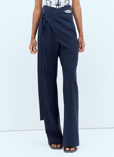 Signature Wrap Suit Pants Ottolinger Signature Wrap Suit Pants Navy ott0253002